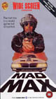 Mad Max VHS - UK Video Cover