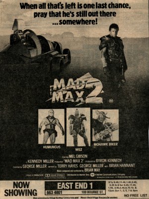 Mad Max 2 Newspaper Ad