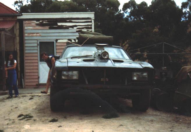 Mad Max Interceptor - After Mad Max 2 / The Road Warrior, waiting to be dismantled...