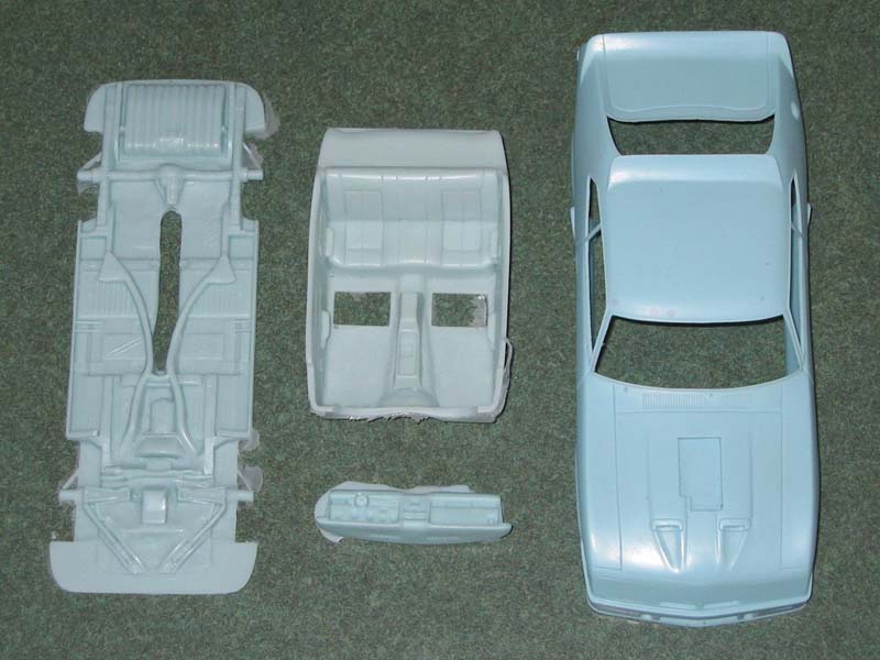 Close up of the larger parts