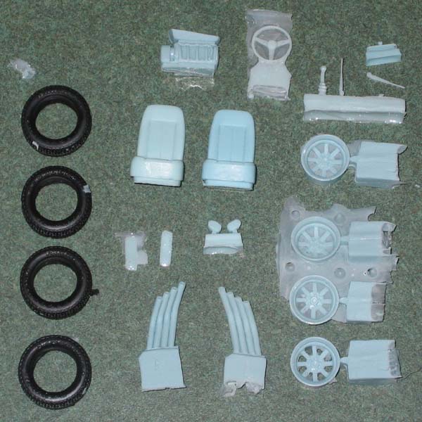 Close up of the smaller parts