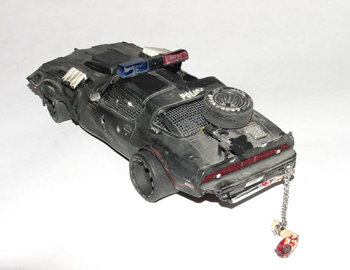 Japanese Mad Police Interceptor, assembled, rear view