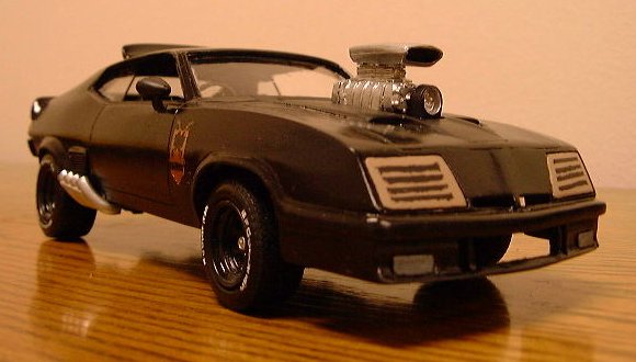 Bang Productions / TNT Mad Max Interceptor Model Kit, assembled, close up front view