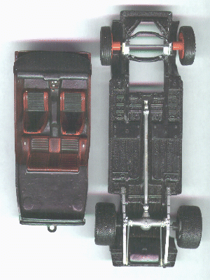 TNT Mad Max Interceptor parts, interior and bottom