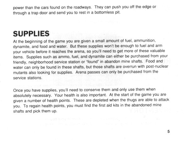 NES Mad Max Manual - Page 5