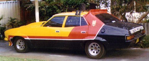 Grant Hodgson's car, from the rear / left