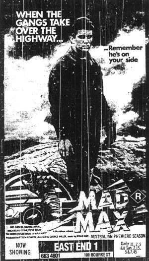 Mad Max East End One Newspaper Ad